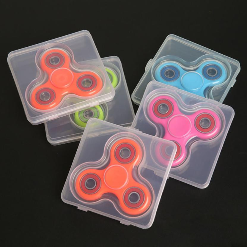 1PC Fidget Hand Spinner Triangle Finger Toy Focus ADHD Autism Bag Box Case NEW 